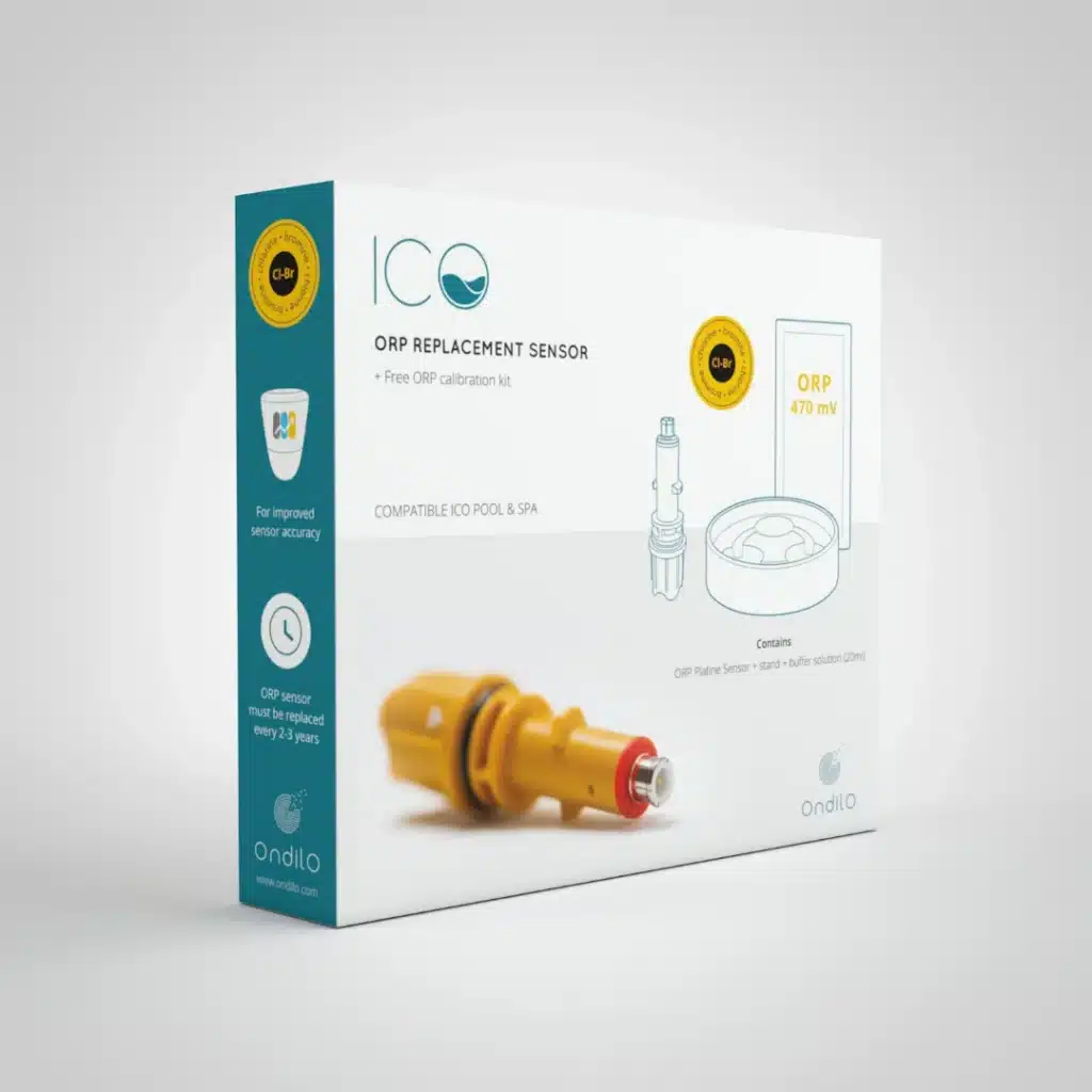 ORP chlorine bromine sensor packaging compatible with ICO Pool and ICO Spa