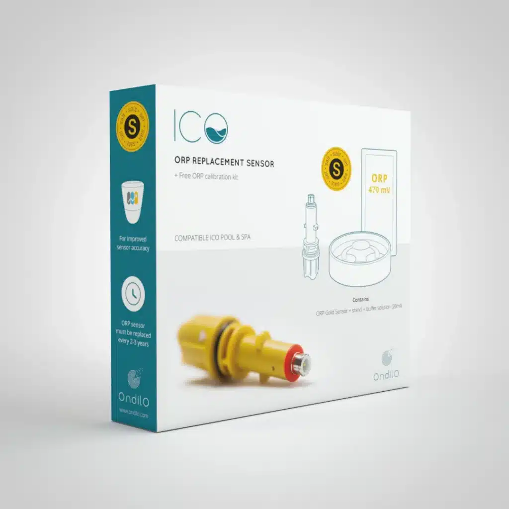 ICO Pool and ICO Spa compatible ORP salt sensor packaging