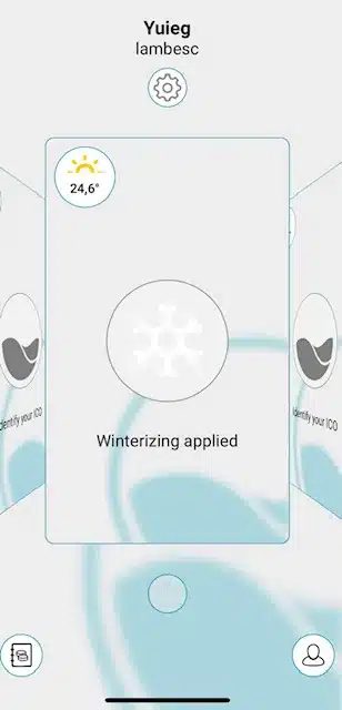 Winterize your pool and your ICO from your app 
