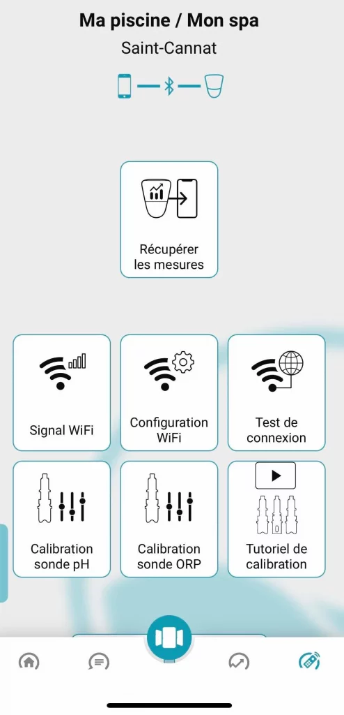 test de connexion Wifi pour résoudre le problème de détection eau 