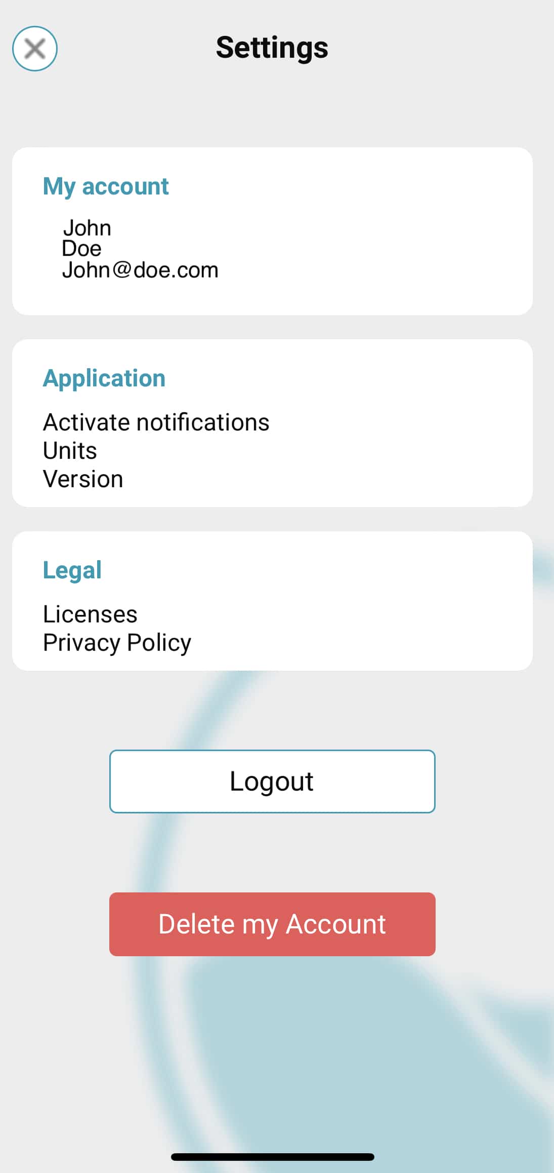 Paramètres compte Application icoActiver les notification 
