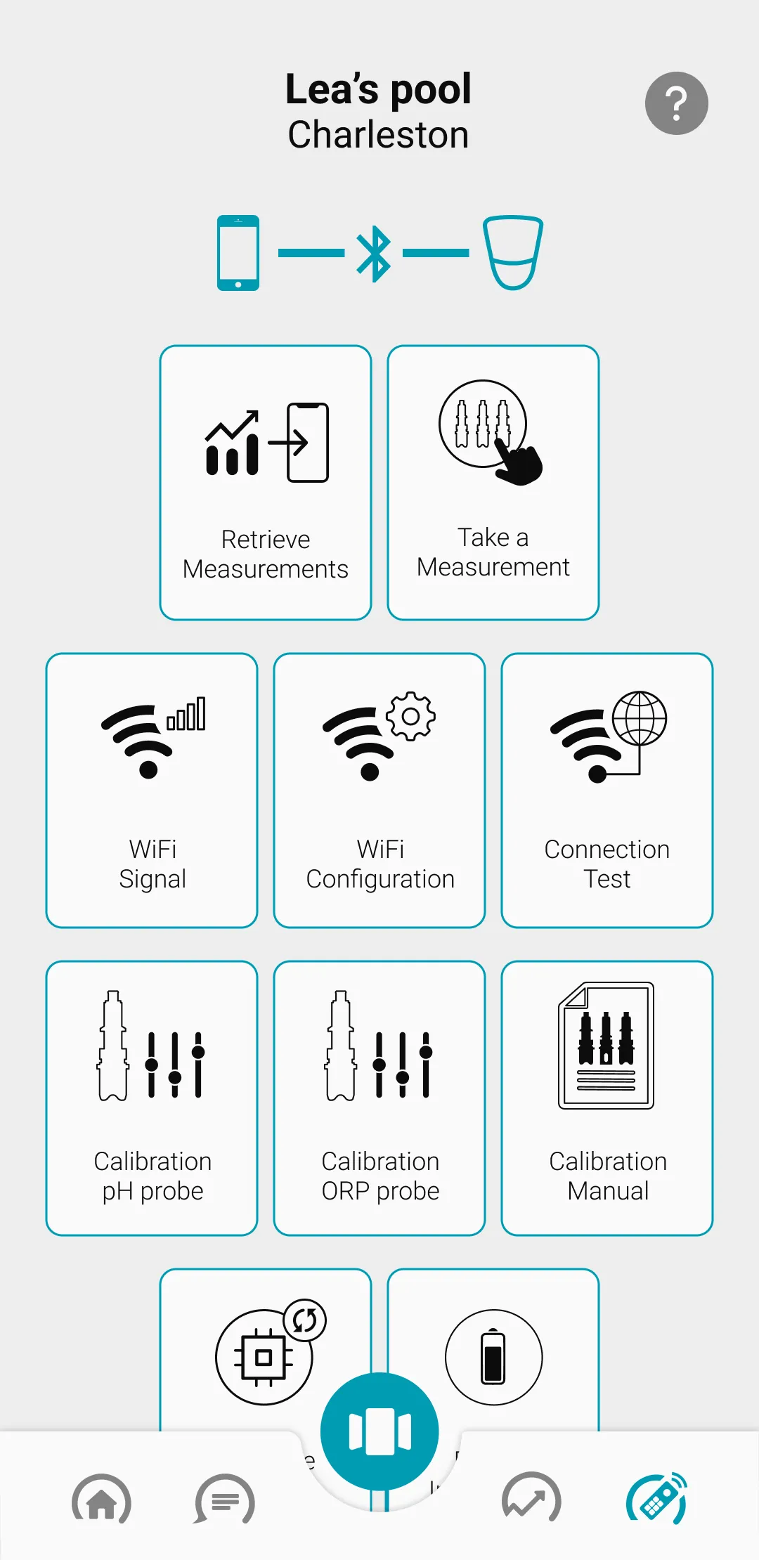 Télécommande connectée au Bluetooth sur l'application ICO