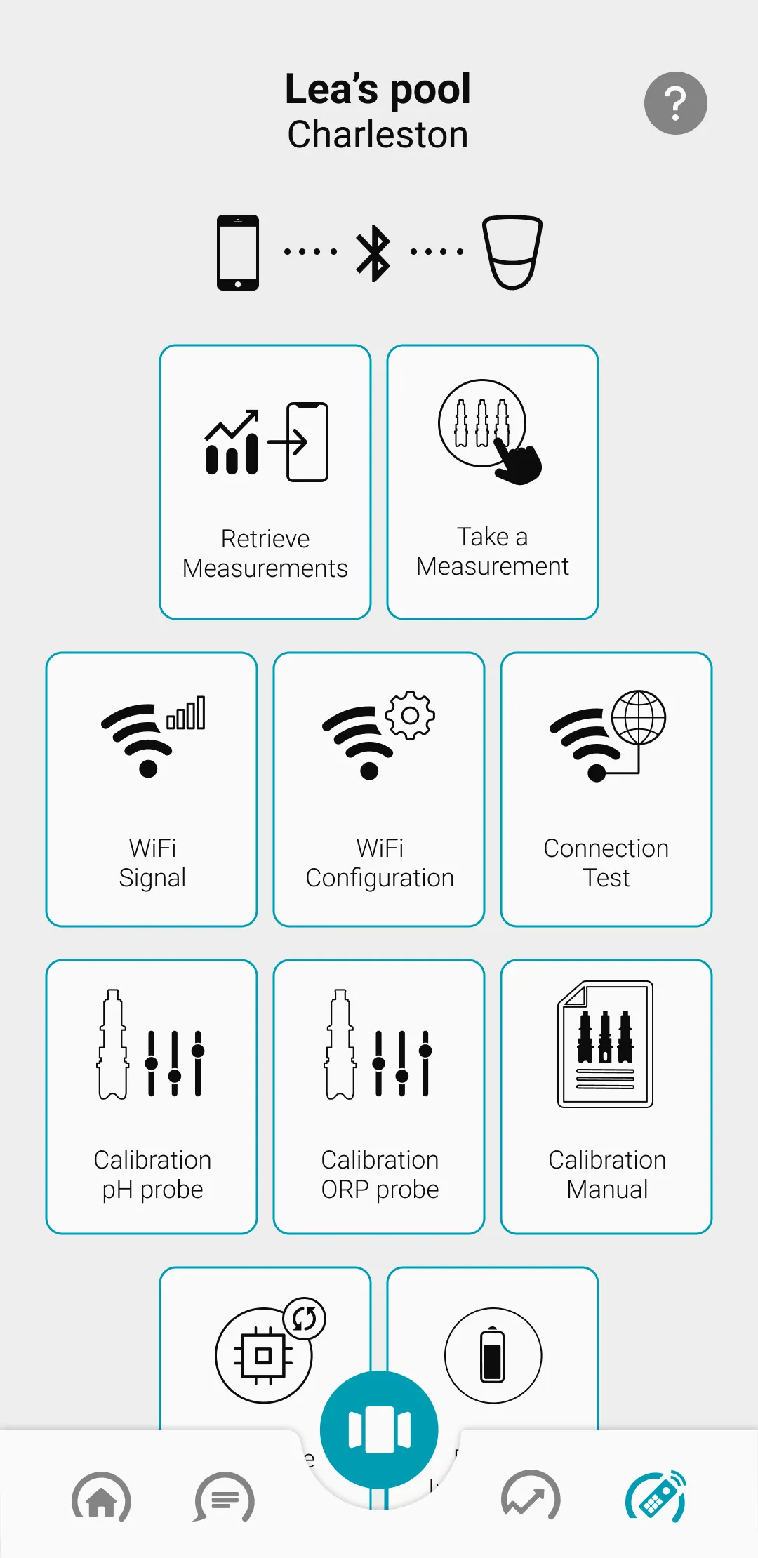 Télécommande connectée au Bluetooth sur l'application ICO