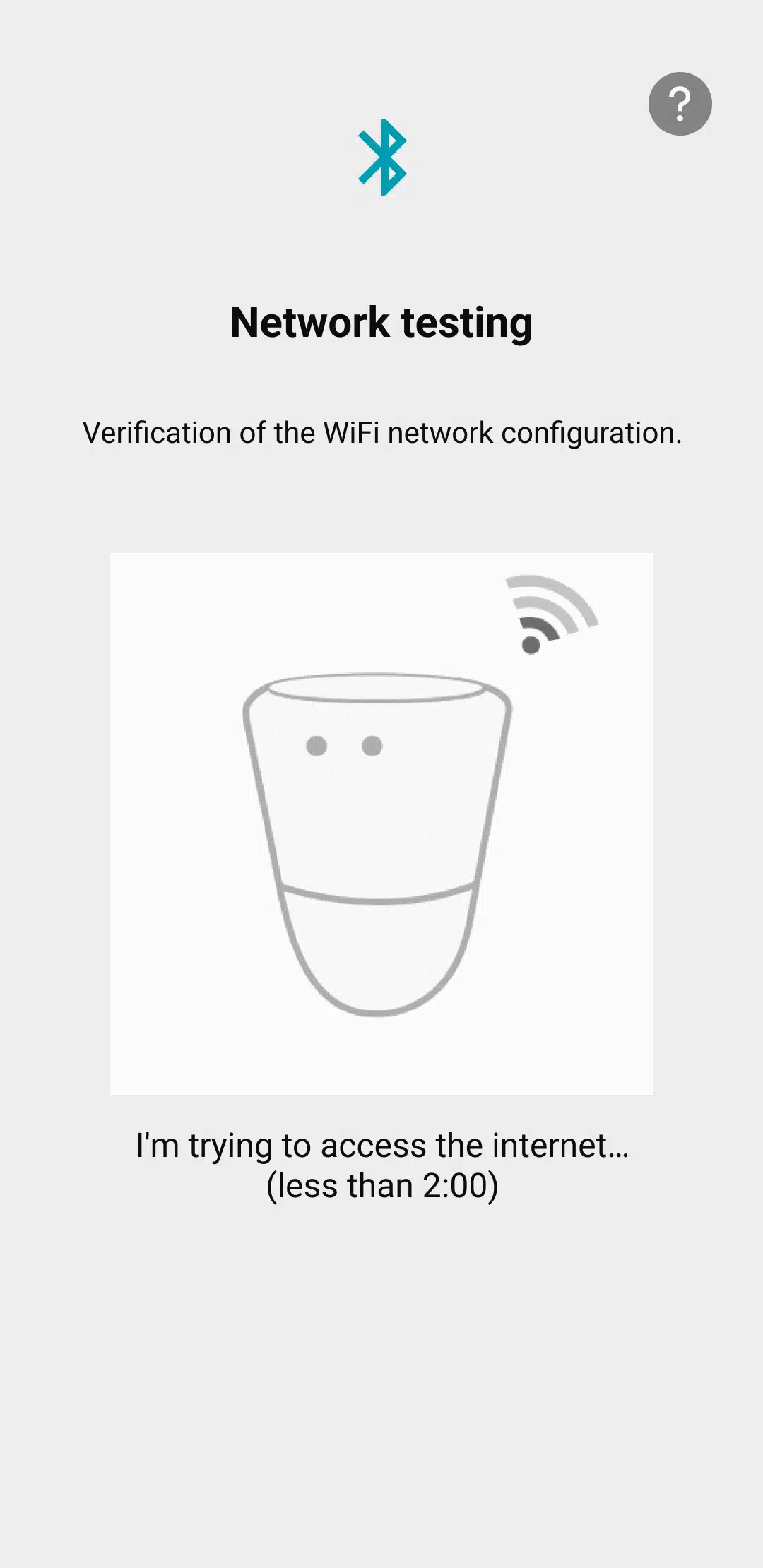 Etape 6 de la connexion Wifi ICO