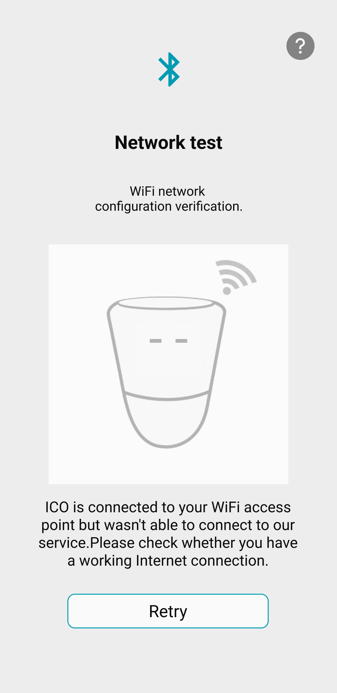 Etape 7 V2 de la connexion Wifi ICO Application - Vérification Connexion