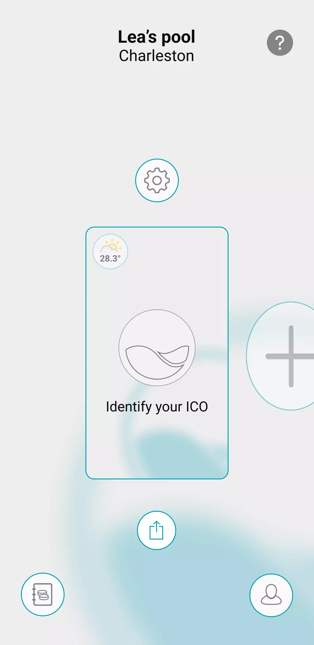 Visual of the ICO application that shows the menu once its account is created, with the appearance of the interface and the box identifying your ICO