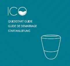 Visual presentation of the start-up manual for ICO V2 with descriptions of each step