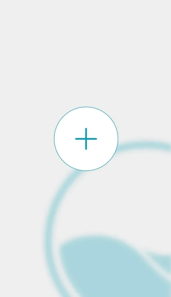 Visuel de l'application ICO avec un bouton qui permet d'ajouter un bassin afin de continuer la création du compte