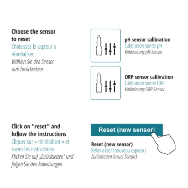 réinitialiser la calibration des sondes ICO