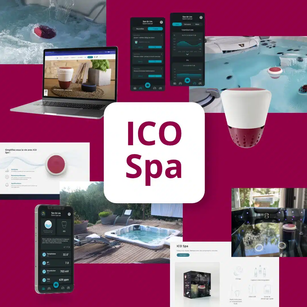 ICO SPA the connected sensor that makes managing your spa easier and saves you money. 